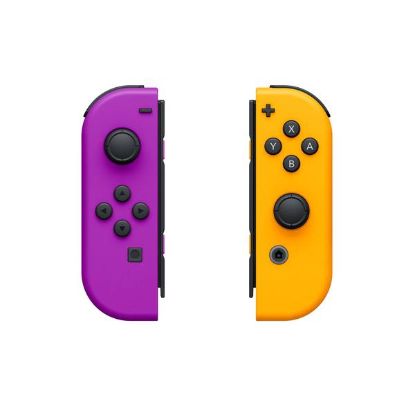 NS Joy-Con (1st) - Set of 2 - Neon Purple / Neon Orange - USED