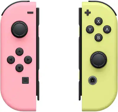 NS Joy-Con (1st) - Set of 2 - Pastel Pink / Pastel Yellow - USED