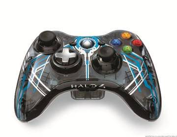 X360 Controller (1st) - Wireless - Halo 4 Forerunner Edition - Translucent - USED