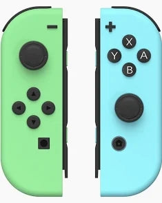 NS Joy-Con (1st) - Set of 2 - Animal Crossing New Horizons Edition - Pastel Green / Pastel Blue - USED