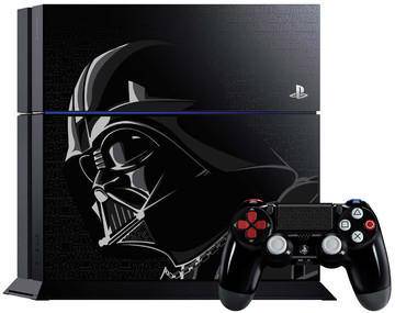 PS4 PlayStation 4 - System HW - Original Model - 500 GB - Star Wars Battlefront Limited Edition with Matching Controller - Darth Vader - USED
