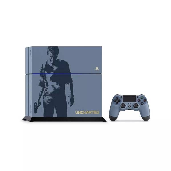 PS4 PlayStation 4 - System HW - Original Model - 500 GB - Uncharted 4 Limited Edition with Matching Controller - USED