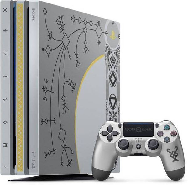 PS4 PlayStation 4 Pro - System HW - 1 TB - God of War Limited Edition with Matching Controller - Leviathan Gray - USED