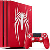 PS4 PlayStation 4 Pro - System HW - 1 TB - Spider-Man Limited Edition with Matching Controller - Red with White Spider-Man Logo - USED
