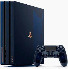PS4 PlayStation 4 Pro - System HW - 2 TB - 500 Million Limited Edition with Matching Controller - Translucent Dark Blue - USED