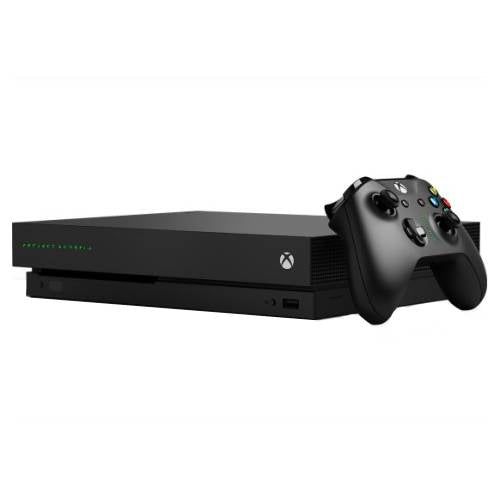 XB1 XB1X Xbox One X - System HW - 1 TB - Project Scorpio Limited Edition with Matching Controller - Black - USED