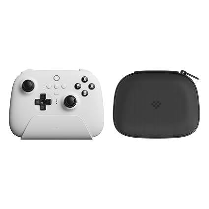 NS PC - Ultimate Bluetooth Controller - Travel Case Included (3rd) - Wireless - 8BitDo - White - NEW