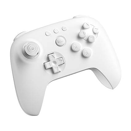 N64 NS PC Android - 64 Bluetooth Controller (3rd) - Wireless - 8BitDo - White - NEW