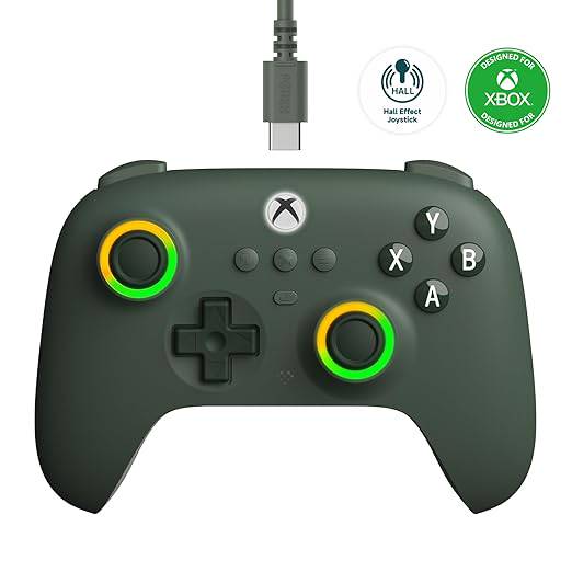 XSX XB1 PC - Ultimate C Wired Controller (3rd) - Wired - 8BitDo - Dark Green - NEW