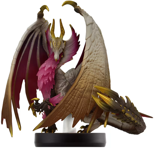 Amiibo - Red Base - Malzeno - Monster Hunter Rise - Sunbreak - Dragon with Large Wings and Spiked Tail - USED