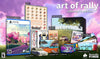 PS5 Art of Rally - Collector's Edition - Complete in Box with Game, Sticker Sheet, Papercraft Car, Poster, 4 Enamel Pins, 4 Bumper Stickers, 4 Patches, and Lenticular Card - DLC MAY NOT BE INCLUDED