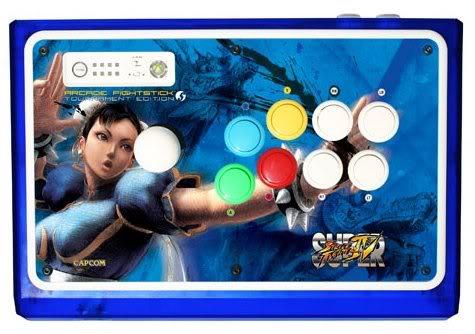 PS3 Controller (3rd) - Wired - Arcade Fight Stick - Mad Catz - Super Street Fighter IV 4 - Chun Li - USED