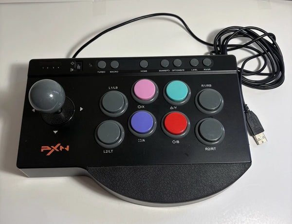 PS3 PS4 NS XB1 XSX PC Controller (3rd) - Wired - Arcade Fight Stick - PXN - PXN-0082 - USED