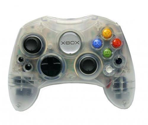 XBOX Controller S - Original Xbox (1st) - Crystal / Translucent Clear - USED