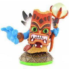 Skylanders - Spyro's Adventure - Figure - Green Base - Magic - Double Trouble - Tiki Mask Man Holding a Staff - 83977888 - USED