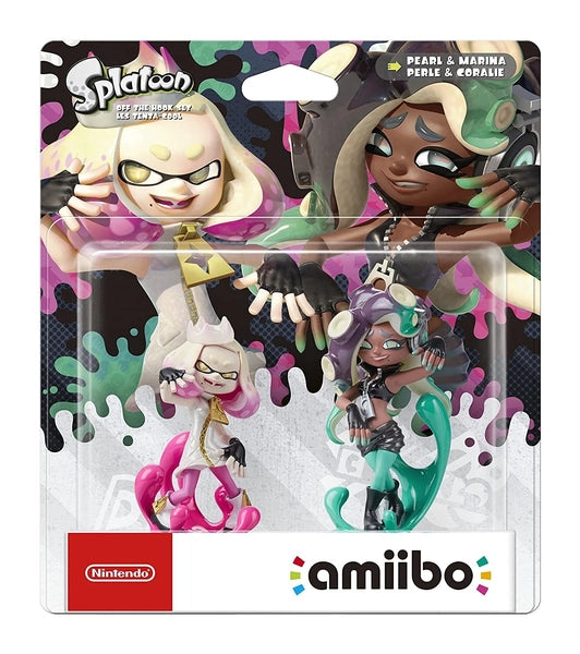 Amiibo - Black Base - Splatoon 2 - Pearl and Marina - Double Pack - NEW