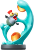 Amiibo - Black Base - Splatoon 3 - Smallfry - Funky Bug Eyed Fish Splashing in Blue Ink - USED