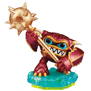 Skylanders - Spyro's Adventure - Figure - Green Base - Water - Wham-Shell - Red Crab with Gold Mace - 84001888 - USED