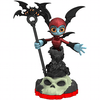 Skylanders - Trap Team - Figure - Undead - Bat Spin - Blue Female Vampire with Red Outfit and Black Staff - USED