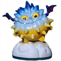 Skylanders - Swap Force - Figure - Blue Base - Air - Pop Thorn - Blue and Yellow Thorned Critter on a Cloud - 84789888 - USED