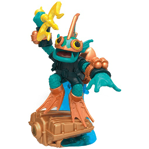 Skylanders - Superchargers - Figure - Engine Base - Water - Deep Dive Gill Grunt - Gill Grunt with Scuba Gear and a Trident - 87537888 - USED