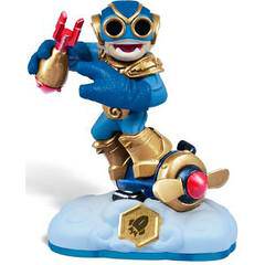 Skylanders - Swap Force - Figure - Blue Base - Air - Boom Jet - Blue and Gold Guy Sky Surfing on an Engine - 84798888 - USED