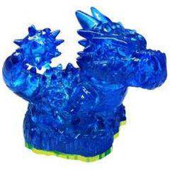 Skylanders - Spyro's Adventure - Figure - Green Base - Earth - Blue Bash - Blue Translucent Rock Dinosaur - 83982888 - USED
