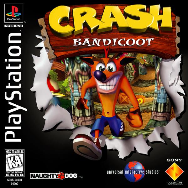 PS1 Crash Bandicoot - BLACK LABEL
