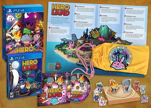 PS4 HeroLand - Knowble Edition - Complete with Outer Box, Game, Drawstring Pouch, OST CD, Guide Map and Paper Sumo Arena