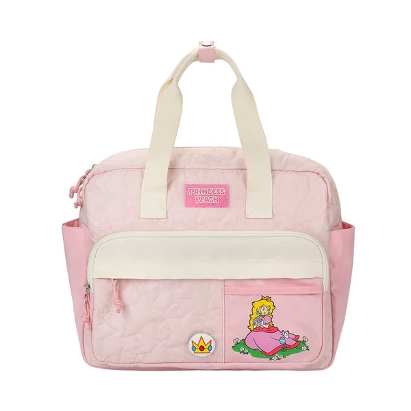 Gamer Bags - Backpack - Nintendo - Super Mario - Princess Peach - Mini Backpack / Laptop case bag - with adjustable straps - Pink - NEW