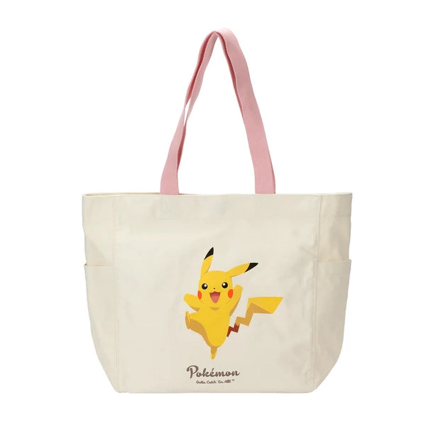 Gamer Bags - Tote Bag - Nintendo - Pikachu - Canvas - Beige - NEW
