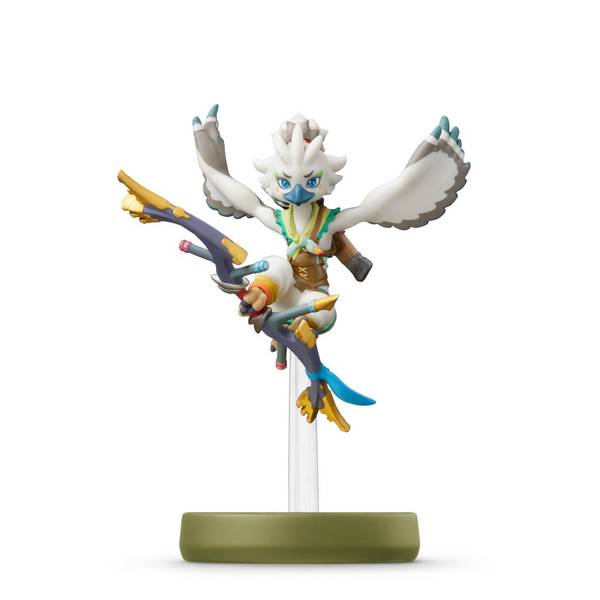 Amiibo - Gold Base - The Legend of Zelda - Tears of the Kingdom - Tulin - White bird holding bow with talons - USED