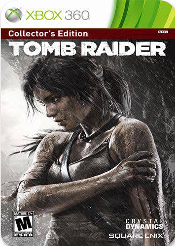 X360 Tomb Raider - Collector's Edition - Complete with Game, Survival Tin, Lara Croft 8" Figurine, 3 Iron-On Badges, CD Soundtrack, and Lithograph - DLC MAY NOT BE INCLUDED