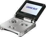 GBA GBASP Game Boy Advance SP - System HW - Platinum/Onyx - Silver/Black - Limited Edition - AGS-001 - USED