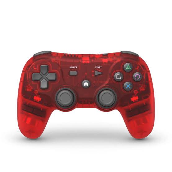 PS2 PS1 PS3 NS USB PC - Playstation style Controller (3rd) WIRELESS Defender PRO - Retro Fighters - NEW - Red