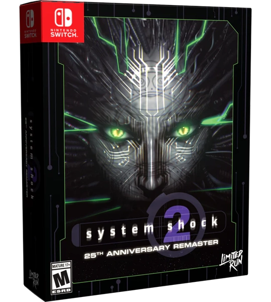 NS System Shock - 25th Anniversary Remaster - Big Box Edition - Complete with Big Box, Game, Manual, Keychain, OST and Double Sided Poster- NEW