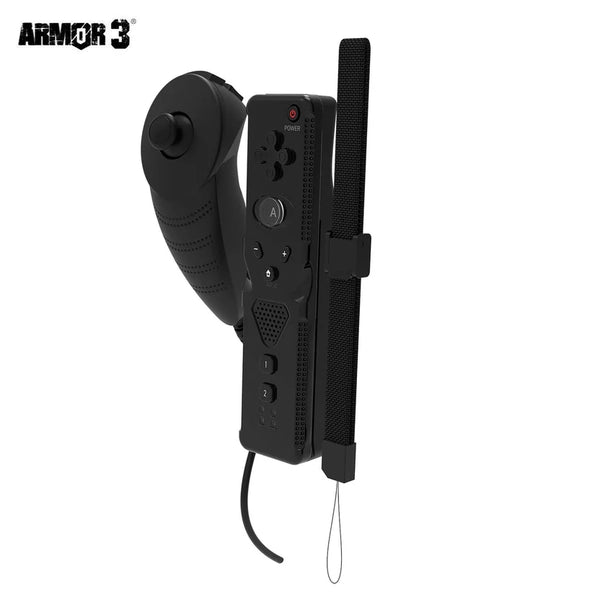 Wii NuWave Deluxe - Remote and Nunchuck Combo - With Motion Plus (3rd) - Black - NEW