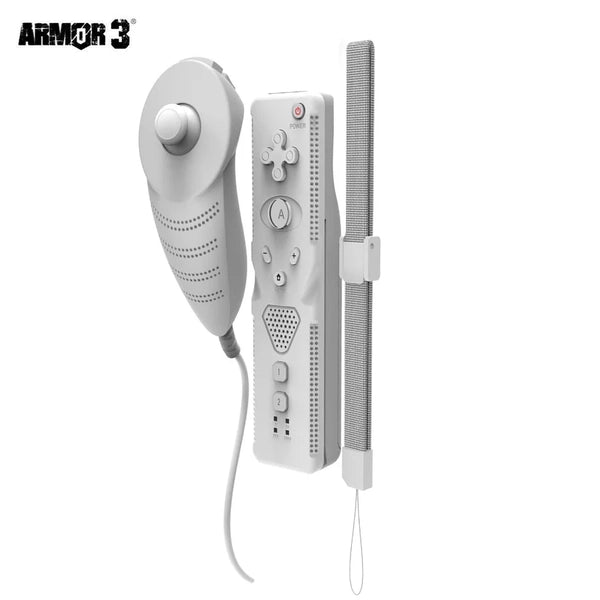 Wii NuWave Deluxe - Remote and Nunchuck Combo - With Motion Plus (3rd) - White - NEW
