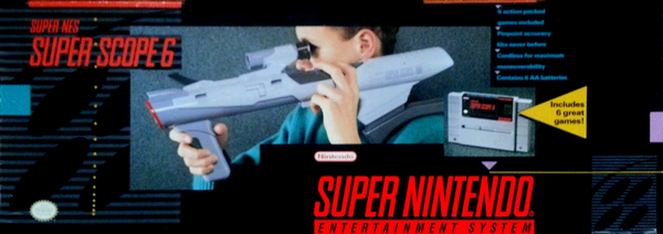 SNES Super Scope Gun - Complete in Box with Game, Gun, Scope and Receiver