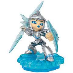Skylanders - Swap Force - Figure - Blue Base - Water - Blizzard Chill - Girl in Silver & Blue Armor with Ice Spear & Shield - 84669888 - USED