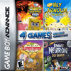 GBA Nickelodeon 4 in 1 Game Pak - SpongeBob SquarePants Movie / Hey Arnold - The Movie / Wild Thornberry's Movie / Jimmy Neutron Boy Genius