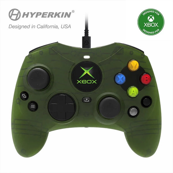 XSX XB1 PC USB Wired Controller (3rd) Hyperkin DuchesS - officially licensed remake of the original Xbox controller S style controller - GREEN - NEW