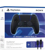PS5 Controller - Wireless - Sony (1st) Dual Sense - Midnight Black - PC ready includes USB cable - NEW