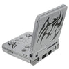 GBA GBASP Game Boy Advance SP - System HW - Limited Edition Tattoo Version - Silver w/ Tribal Tattoo - AGS-001 - USED