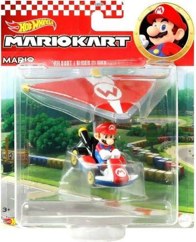 Gamer Toys - Hot Wheels - 2026 - Mario Kart - MIX3 - Mario with Glider - NEW