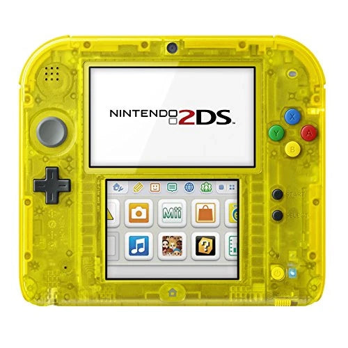 3DS 2DS Nintendo 2DS - System HW - Original Model - Pocket Monsters Pikachu / Pokemon Yellow Edition - DLC MAY NOT BE INCLUDED - JAPANESE IMPORT - USED
