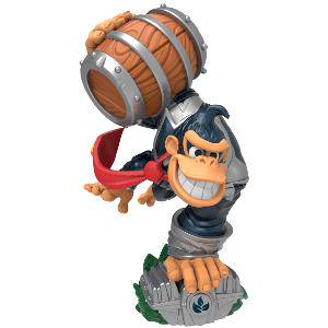 Skylanders - Superchargers - Dark Turbo Charge Donkey Kong - Black Donkey Kong on an Engine with Barrel - Also Functions as an Amiibo - 87514888 - USED