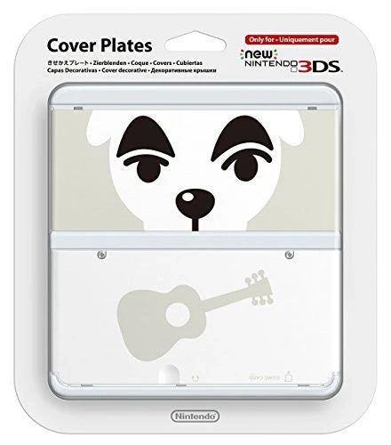 3DS N3DS New 3DS Cover Plates - Animal Crossing - KK Slider- Top and Bottom Cover Plates - USED