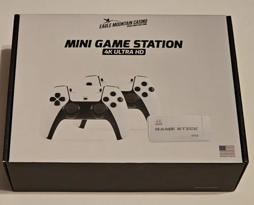 PNP Journeyman / Eagle Mountain Casino - Mini Game Station - 4K Ultra HD Game Stick Pro - Complete with 2 Controllers - USED