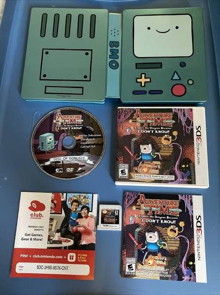 3DS Adventure Time - Explore the Dungeon Because I Don't Know - Collector's Edition - Complete with BMO Steelbook, Game, Bonus DVD and Dungeon Guide